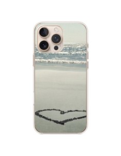Coque iPhone 16 Pro Max Coeoeur Plage Beach Mer Sea Love...