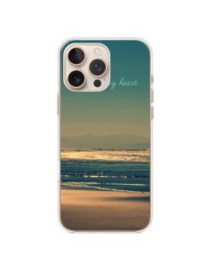Coque iPhone 16 Pro Max Be still my heart Mer Sable Beach...