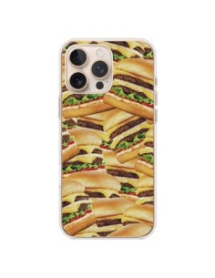 Coque iPhone 16 Pro Max Burger Hamburger Cheeseburger -...