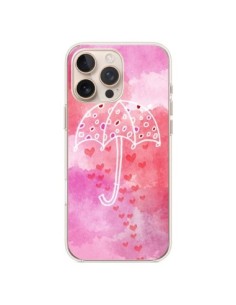 Coque iPhone 16 Pro Max Parapluie Coeur Love Amour -...