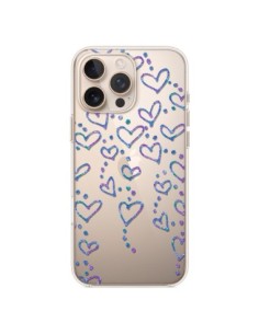 Coque iPhone 16 Pro Max Floating hearts coeurs flottants...