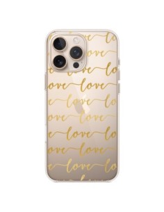 Coque iPhone 16 Pro Max Love Amour Repeating Transparente...