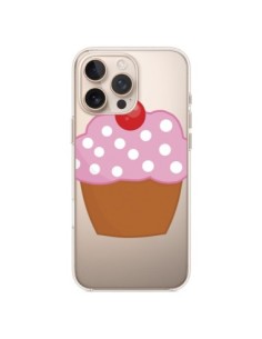 Cover iPhone 16 Pro Max Cupcake Ciliegia Trasparente -...