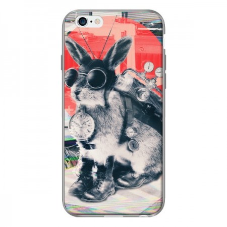 Coque Lapin Time Traveller pour iPhone 6 - Ali Gulec Coque Lapin Time Traveller pour iPhone 6 - Ali Gulec