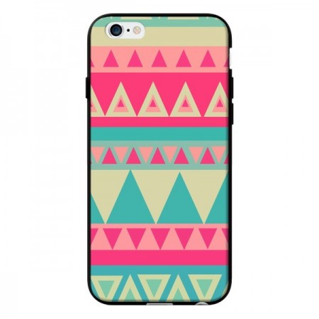 Coque Azteque Rose Vert pour iPhone 6 - Eleaxart Coque Azteque Rose Vert pour iPhone 6 - Eleaxart
