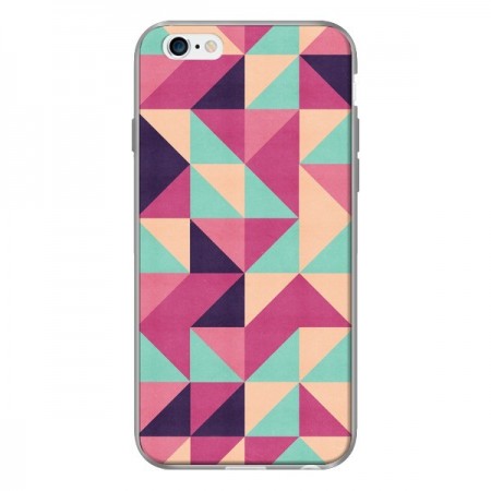 Coque Azteque Triangle Rose Vert pour iPhone 6 - Eleaxart