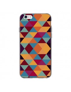 Coque Azteque Triangle Orange pour iPhone 6 - Eleaxart 2