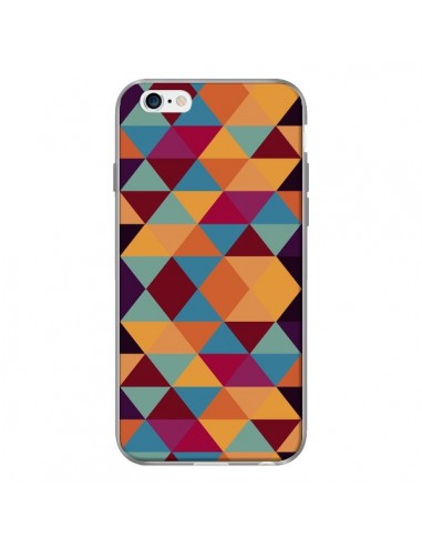 Coque Azteque Triangle Orange pour iPhone 6 - Eleaxart