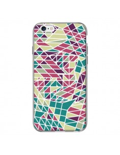 Coque Azteque Triangles Vert Violet pour iPhone 6 - Eleaxart 2