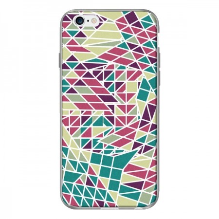 Coque Azteque Triangles Vert Violet pour iPhone 6 - Eleaxart