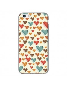 Coque Coeurs Colors pour iPhone 6 - Eleaxart 2