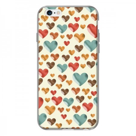 Coque Coeurs Colors pour iPhone 6 - Eleaxart Coque Coeurs Colors pour iPhone 6 - Eleaxart