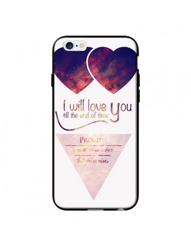 Coque I will love you until the end Coeurs pour iPhone 6 - Eleaxart