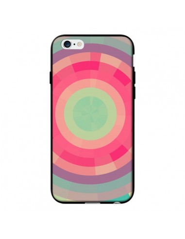 Coque Spirale de Couleurs Rose Vert pour iPhone 6 - Eleaxart