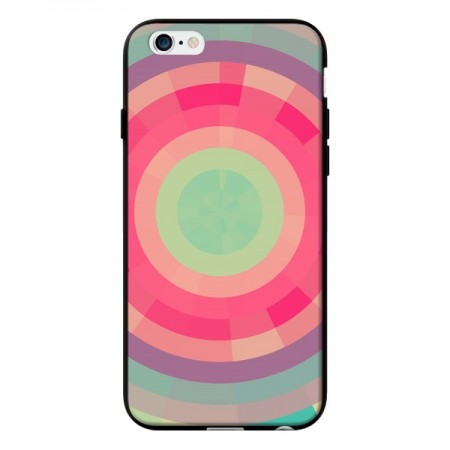 Coque Spirale de Couleurs Rose Vert pour iPhone 6 - Eleaxart Coque Spirale de Couleurs Rose Vert pour iPhone 6 - Eleaxart