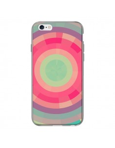 Coque Spirale de Couleurs Rose Vert pour iPhone 6 - Eleaxart 2