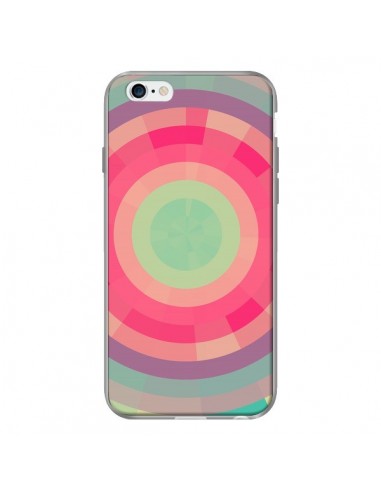 Coque Spirale de Couleurs Rose Vert pour iPhone 6 - Eleaxart