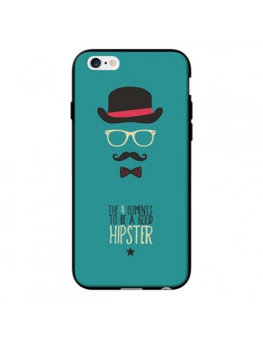 Coque Chapeau, Lunettes, Moustache, Noeud Papillon To Be a Good Hipster pour iPhone 6 - Eleaxart