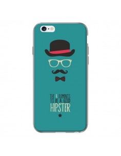 Coque Chapeau, Lunettes, Moustache, Noeud Papillon To Be a Good Hipster pour iPhone 6 - Eleaxart 2