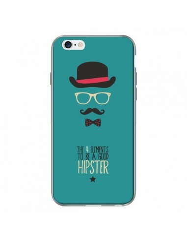Coque Chapeau, Lunettes, Moustache, Noeud Papillon To Be a Good Hipster pour iPhone 6 - Eleaxart