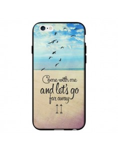 Coque Let's Go Far Away Beach Plage pour iPhone 6 - Eleaxart