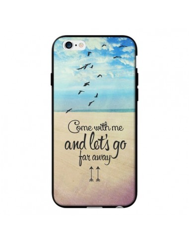 Coque Let's Go Far Away Beach Plage pour iPhone 6 - Eleaxart