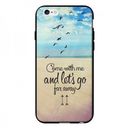 Coque Let's Go Far Away Beach Plage pour iPhone 6 - Eleaxart