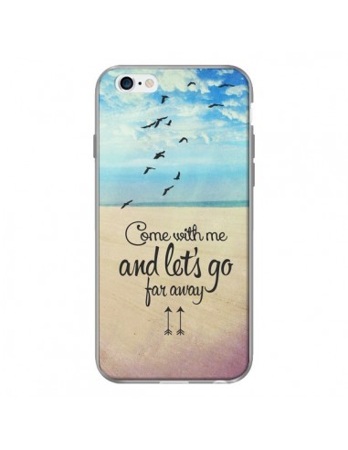 Coque Let's Go Far Away Beach Plage pour iPhone 6 - Eleaxart