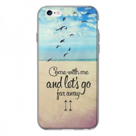 Coque Let's Go Far Away Beach Plage pour iPhone 6 - Eleaxart