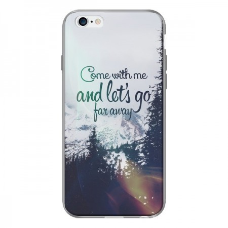 Coque Let's Go Far Away Snow Neige pour iPhone 6 - Eleaxart Coque Let's Go Far Away Snow Neige pour iPhone 6 - Eleaxart