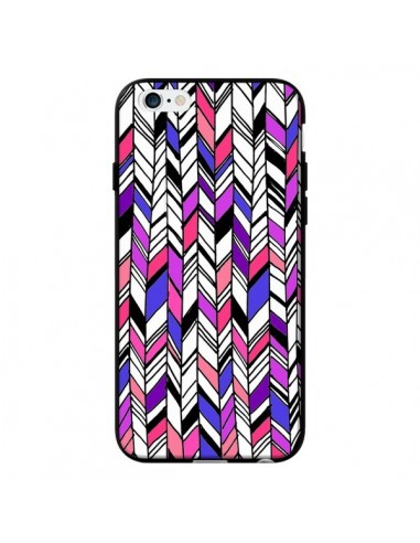 Coque Graphic Azteque Rose Violet pour iPhone 6 - Léa Clément