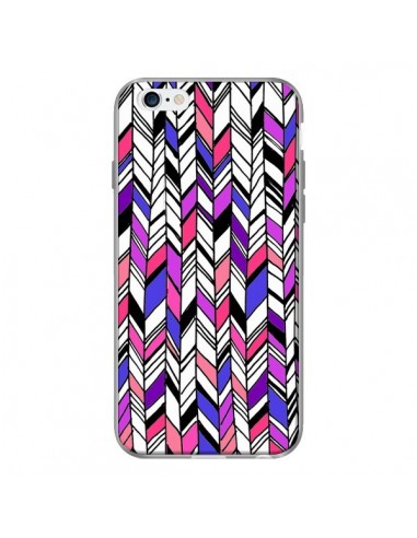 Coque Graphic Azteque Rose Violet pour iPhone 6 - Léa Clément