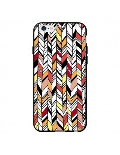 Coque Graphic Azteque Rouge Orange pour iPhone 6 - Léa Clément