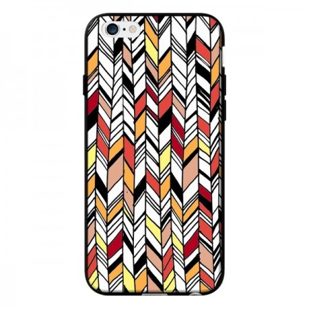 Coque Graphic Azteque Rouge Orange pour iPhone 6 - Léa Clément
