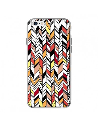Coque Graphic Azteque Rouge Orange pour iPhone 6 - Léa Clément