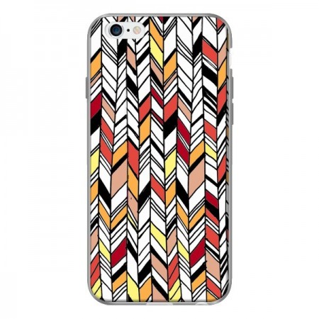 Coque Graphic Azteque Rouge Orange pour iPhone 6 - Léa Clément