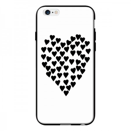 Coque Coeur en coeurs noirs pour iPhone 6 - Project M