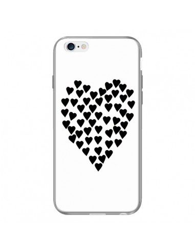Coque Coeur en coeurs noirs pour iPhone 6 - Project M