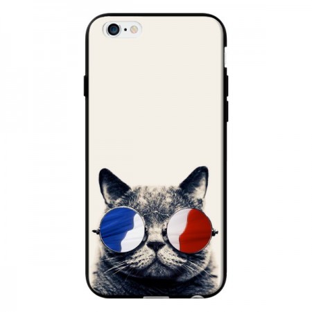 Coque Chat à lunettes françaises pour iPhone 6 - Gusto NYC Coque Chat à lunettes françaises pour iPhone 6 - Gusto NYC