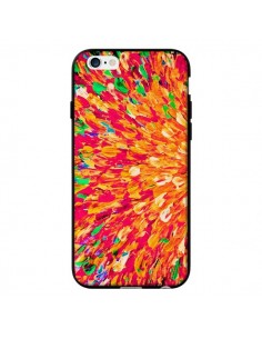 Coque Fleurs Oranges Neon Splash pour iPhone 6 - Ebi Emporium