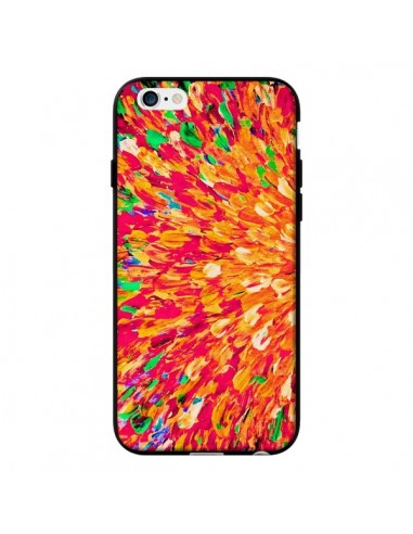 Coque Fleurs Oranges Neon Splash pour iPhone 6 - Ebi Emporium