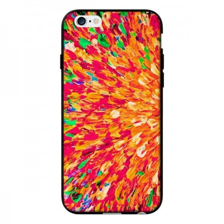 Coque Fleurs Oranges Neon Splash pour iPhone 6 - Ebi Emporium