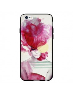 Coque Bright Pink Portrait Femme pour iPhone 6 - Jenny Liz Rome