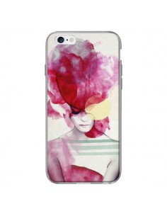 Coque Bright Pink Portrait Femme pour iPhone 6 - Jenny Liz Rome 2