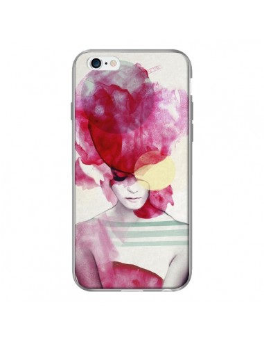 Coque Bright Pink Portrait Femme pour iPhone 6 - Jenny Liz Rome