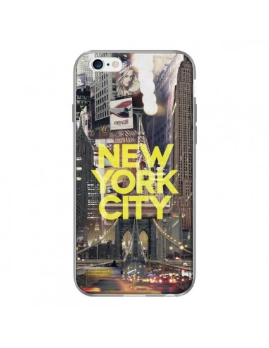 Coque New York City Jaune pour iPhone 6 - Javier Martinez