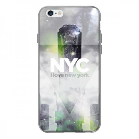 Coque I Love New York City Gris Vert pour iPhone 6 - Javier Martinez Coque I Love New York City Gris Vert pour iPhone 6 - Javier Martinez