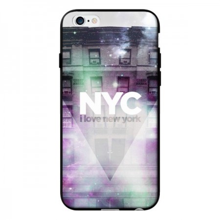 Coque I Love New York City Violet Vert pour iPhone 6 - Javier Martinez Coque I Love New York City Violet Vert pour iPhone 6 - Javier Martinez