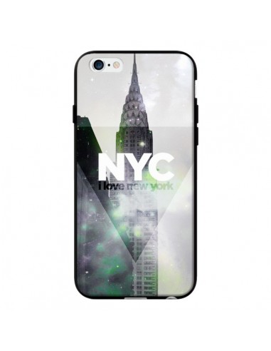 Coque I Love New York City Gris Violet Vert pour iPhone 6 - Javier Martinez