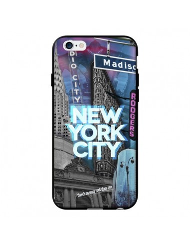 Coque New York City Buildings Bleu pour iPhone 6 - Javier Martinez